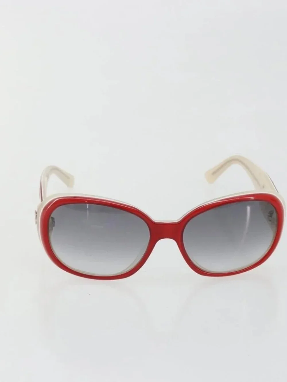 CHANEL Camelia Sunglasses plastic Red 5113 CC Auth YKZ1411A